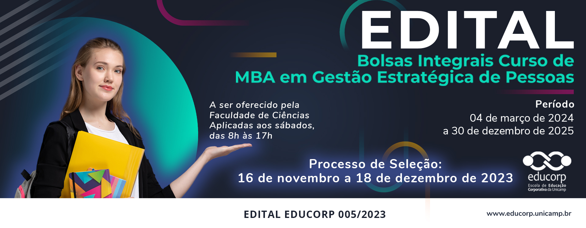 EDITAL EDUCORP 005/2023 - MBA em Gestão Estratégica de Pessoas