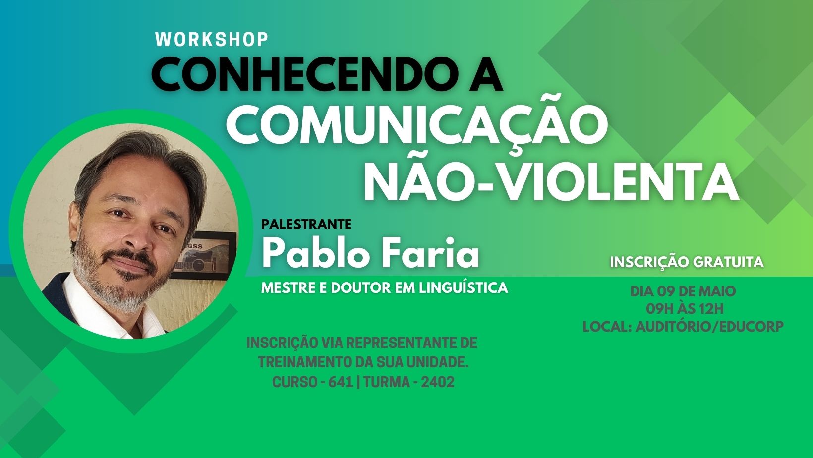 Workshop | Conhecendo a Comunicação Não-Violenta - MAIO
